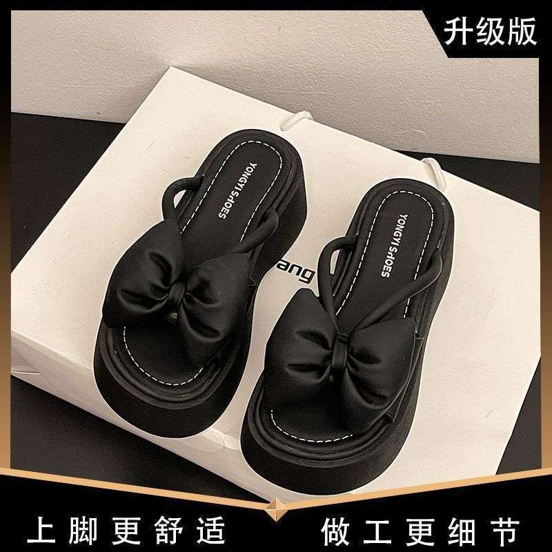 

Silver platform slippers women s summer 2025 new wear fashion sandals high sense with skirt versatile sandals 40