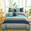 Boho Geometric Soft Duvet Cover Quen Sized Dimensions - 3 Piece Farmhouse Aztec Stripe Patern Print Microfiber Warm Comforter Cover Soft Beding Set