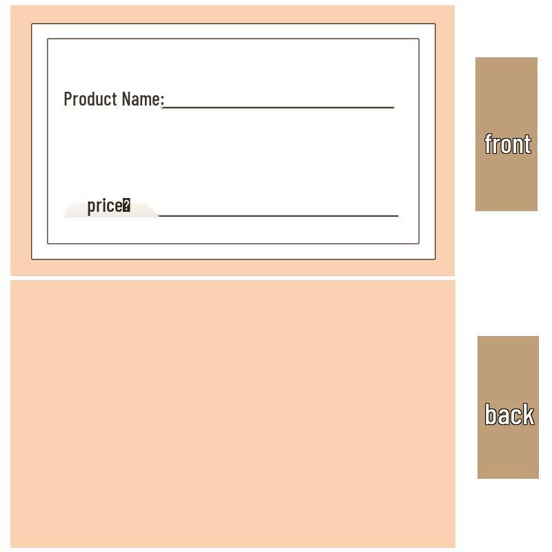 POP Display Stand Price Tag Cards for Bread & Cake