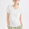 Tencel short-sleeved collar mask casual elastic quick-drying summer top women