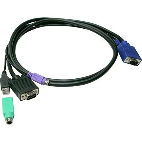 Câble KVM - LEVELONE - ACC-3201 - 1,8 m - Compatible KVM-3208/KVM-3216 - Noir