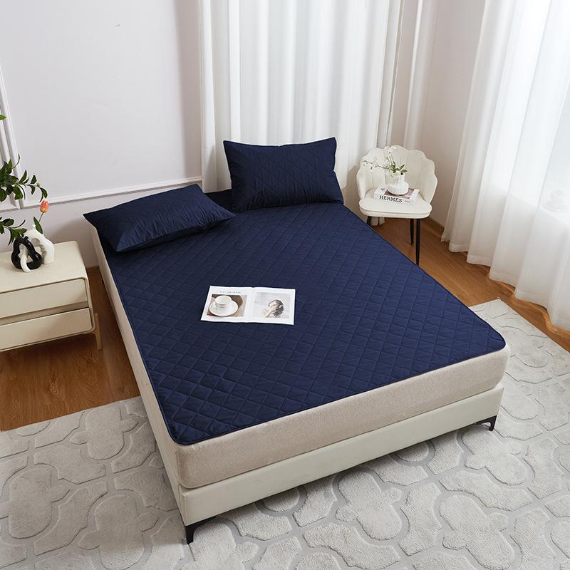 Wasserdichter gesteppter Matratzenschoner mit Gummibändern, Rutschfeste Staubschutzhülle