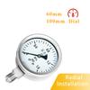 Pressure Gauge Manometer 60mm Dial -0.1-1.6Mpa 0-40Mpa Pressure Meter Manometer M14*1..5 Water Oil Air Pressure Manometer