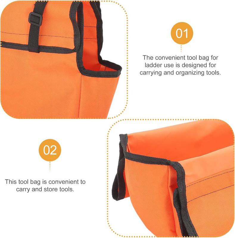 1PCS Telescoping Ladder Tool Bag Portable Utility Tools Bags Herringbone Ladder Tool Storage Bag Waterproof Tool Organizer