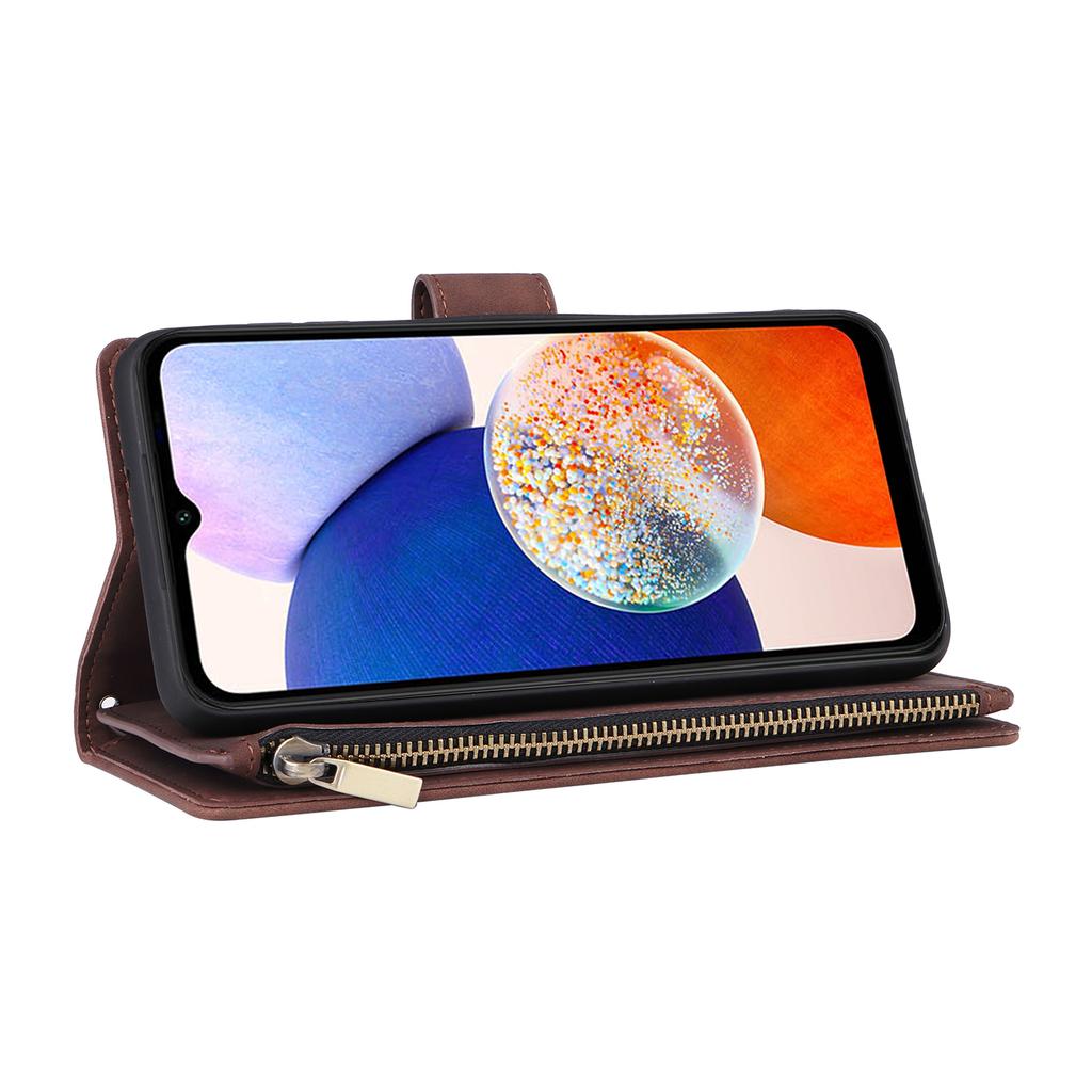 For Samsung Galaxy A25 5G (Global) (161.0 x 76.5 x 8.3mm) Case Stand Leather Wallet Flip Phone Cover