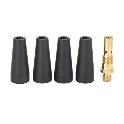 5-teiliges Set Fülldraht Gaslos Düse Schweißgerät Gaslos Düsen-Kit mit Messing Gasverteiler für Century FC90 80GL