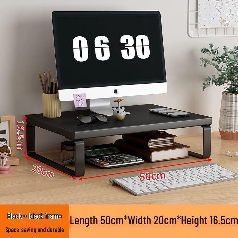 Schreibtisch-Monitor- & Laptop-Ständer mit Stauraum