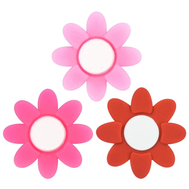 12Pcs Flower Shape Tennis Racket Shock Absorbers Silicone Vibration Dampeners Racket String Shock Absorbers Enduring