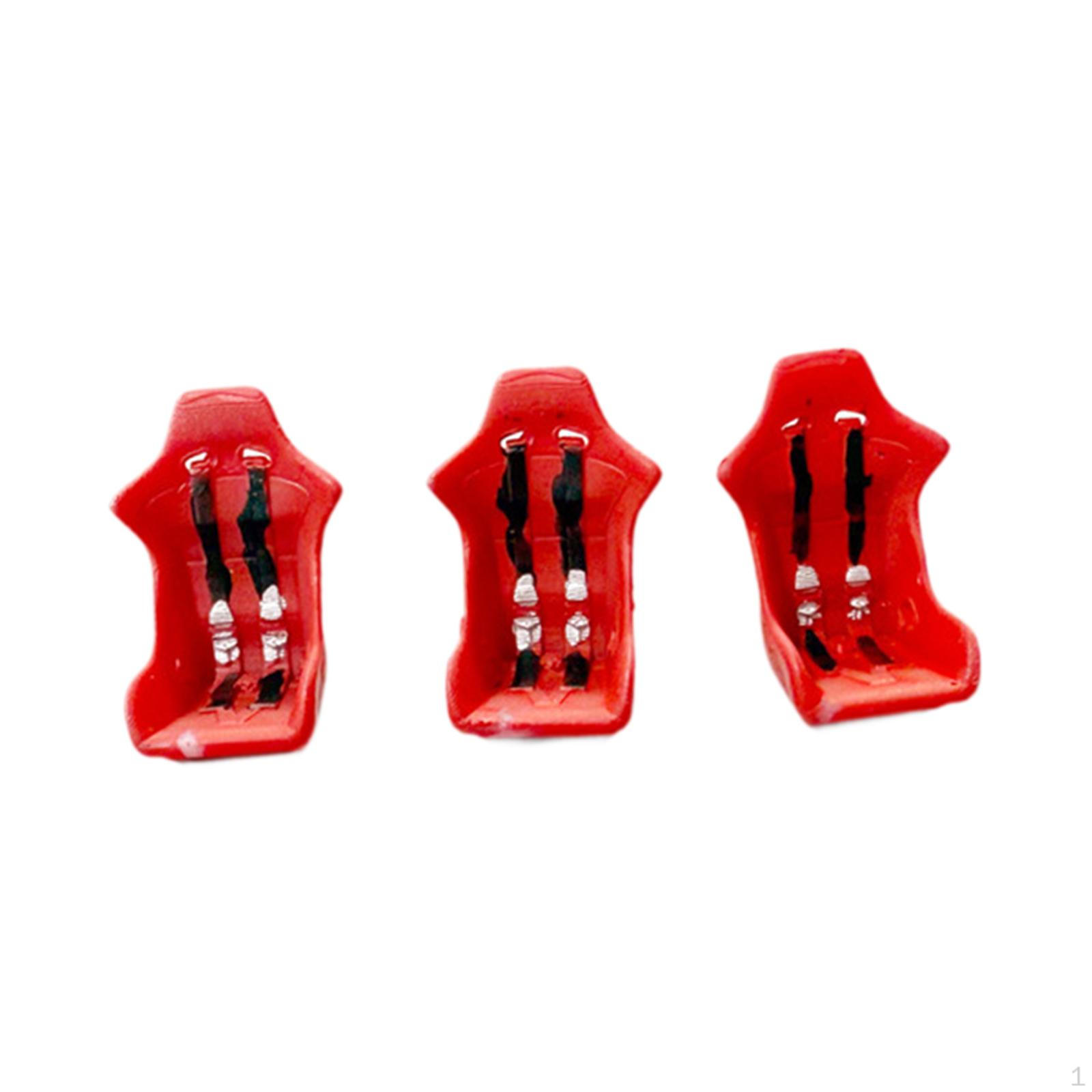 

3 шт. Гараж Модель автомобильного сиденья Масштаб 1/64 Коллекционный декор Механическая мастерская