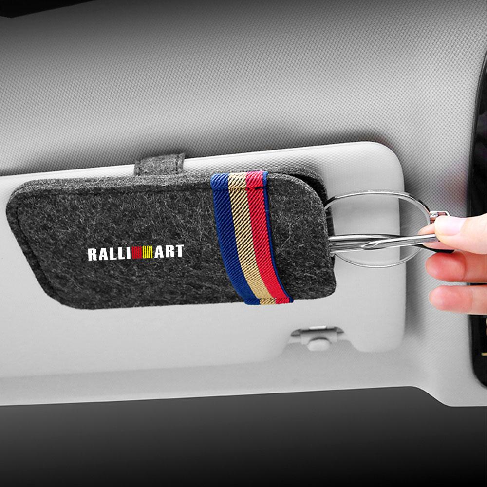 Car Glasses Clip Case Sun Visor Sunglasses Organizer Clip For Mitsubishi Space Star Eclipse Cross ASX Xl Lancer Galant Ralliart
