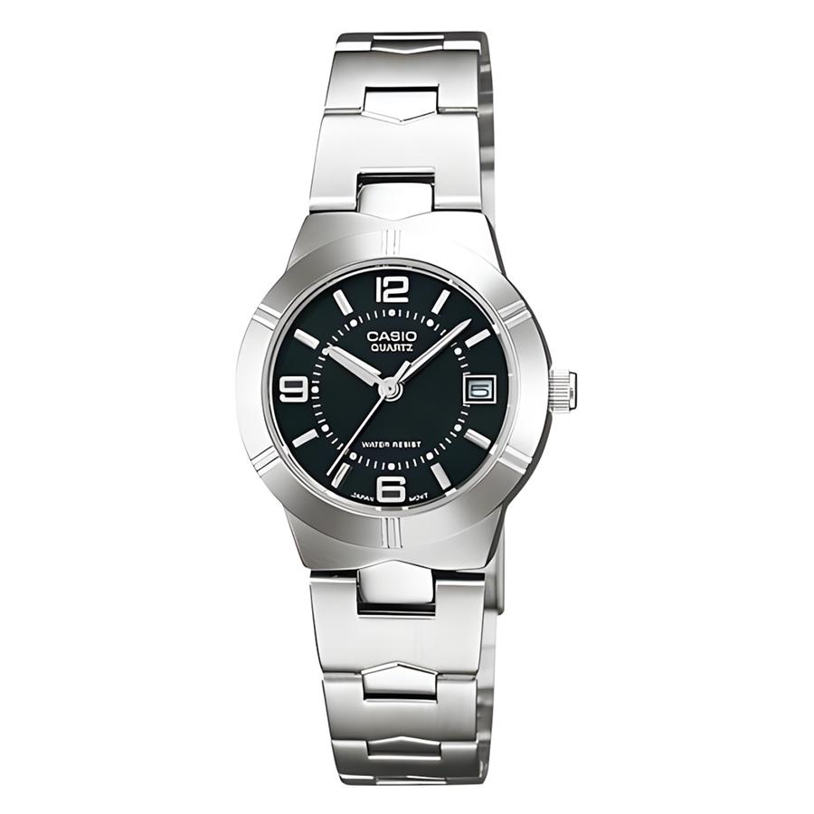

Casio - Stainless Steel Strap Black Dial Women s Quartz Watch LTP-1241D-1A чёрный