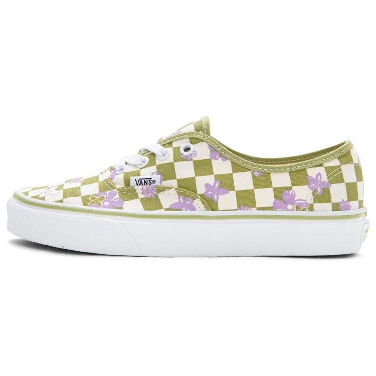 Vans Wallpaper Authentic Checkered Floral Green White Men s VN0A5KS9CCF EU 37