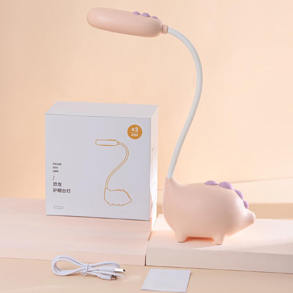 Desk Lamp USB Charging LED Eye Caring Cute Table Reading Lamp for Bedside Dormitories