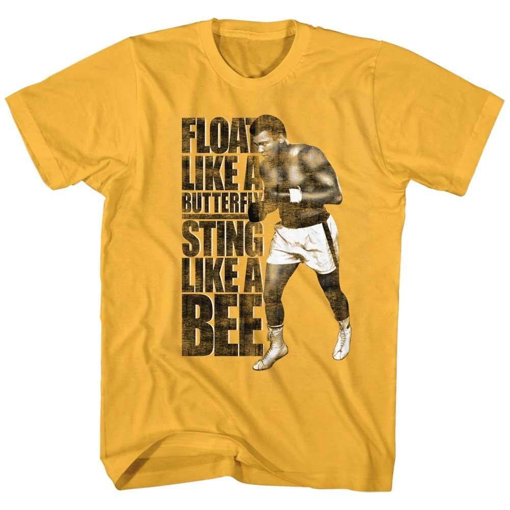 Muhammad Ali Float Like A Butterfly Sting Like A Bee Boxing Quote Men T Shirt S