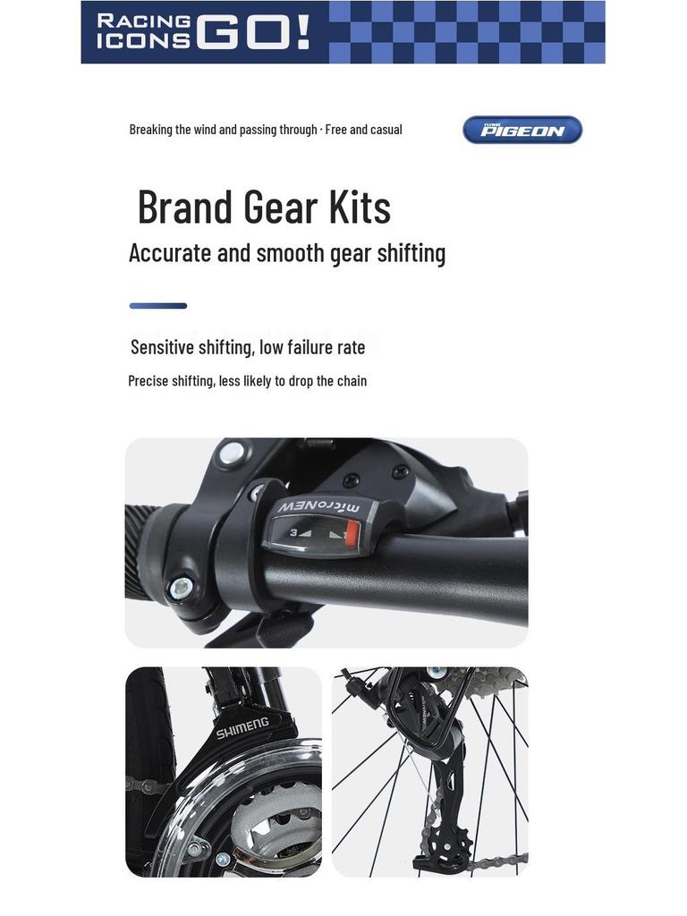 700C Road Bike with Spoke Wheel: Unisex Mountain Bicycle with Variable Speed