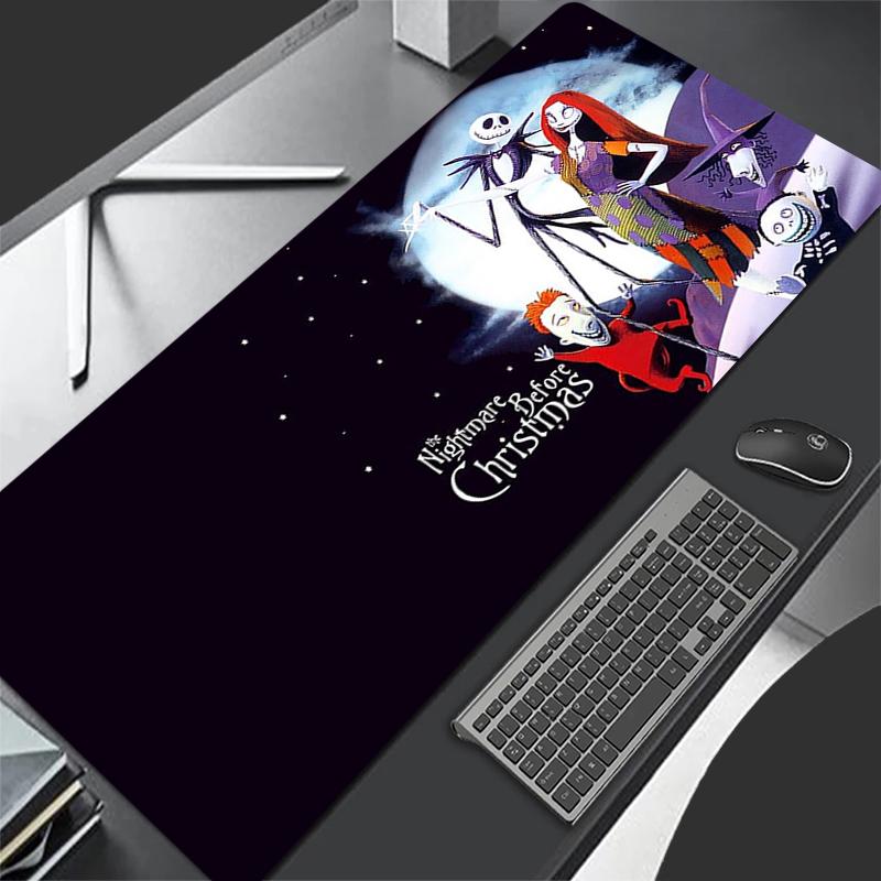 Mouse Pad Gamer Large Computer Notebook XXL Rubber Mini Pc Mousepad Carpet Gaming Accessories Jack Skellington Keyboard Desk Mat