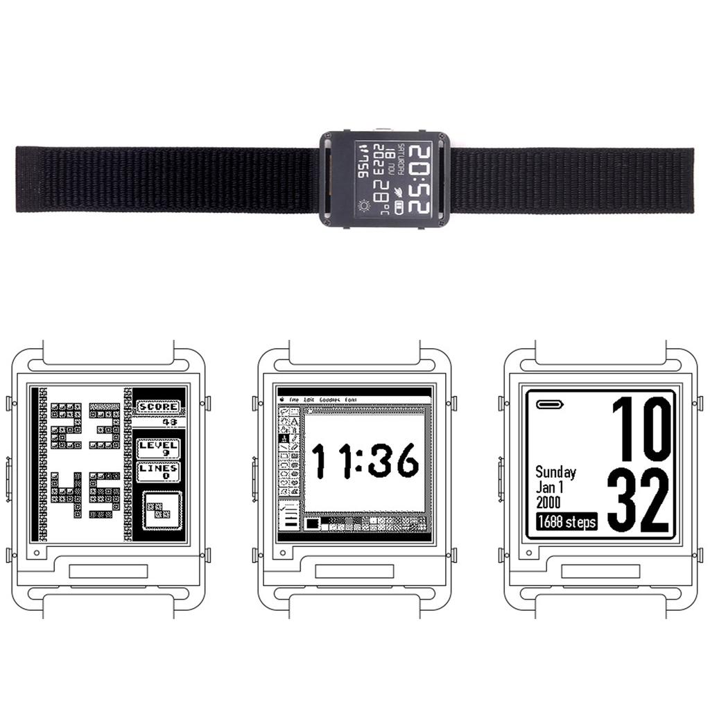 Intelligent Watch ESP32 WIFI Bluetoothcompatible Programmable Watch E Paper Watch With Open Source Hardware And Software