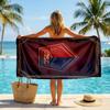 LOSC Lille FC Print Quick Dry Beach Towel Microfiber Absorbent Portable Travel Swimming Towel