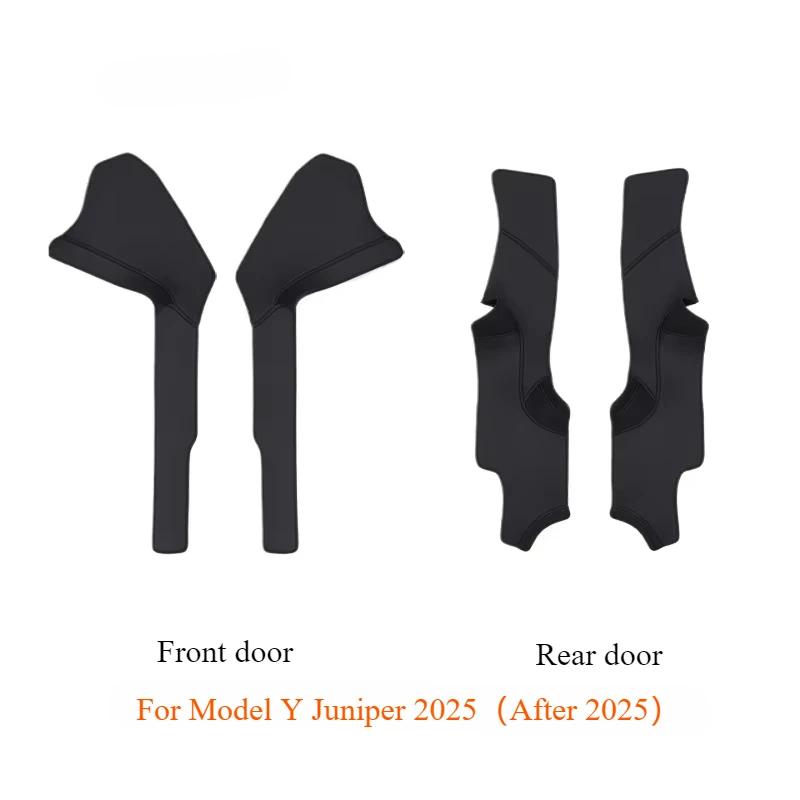 Anti Kick Pads for Tesla Model Y Juniper 2025 Whole Car Nappa Leather Interior Decoration Rear Seat Backrest Mats Accessories