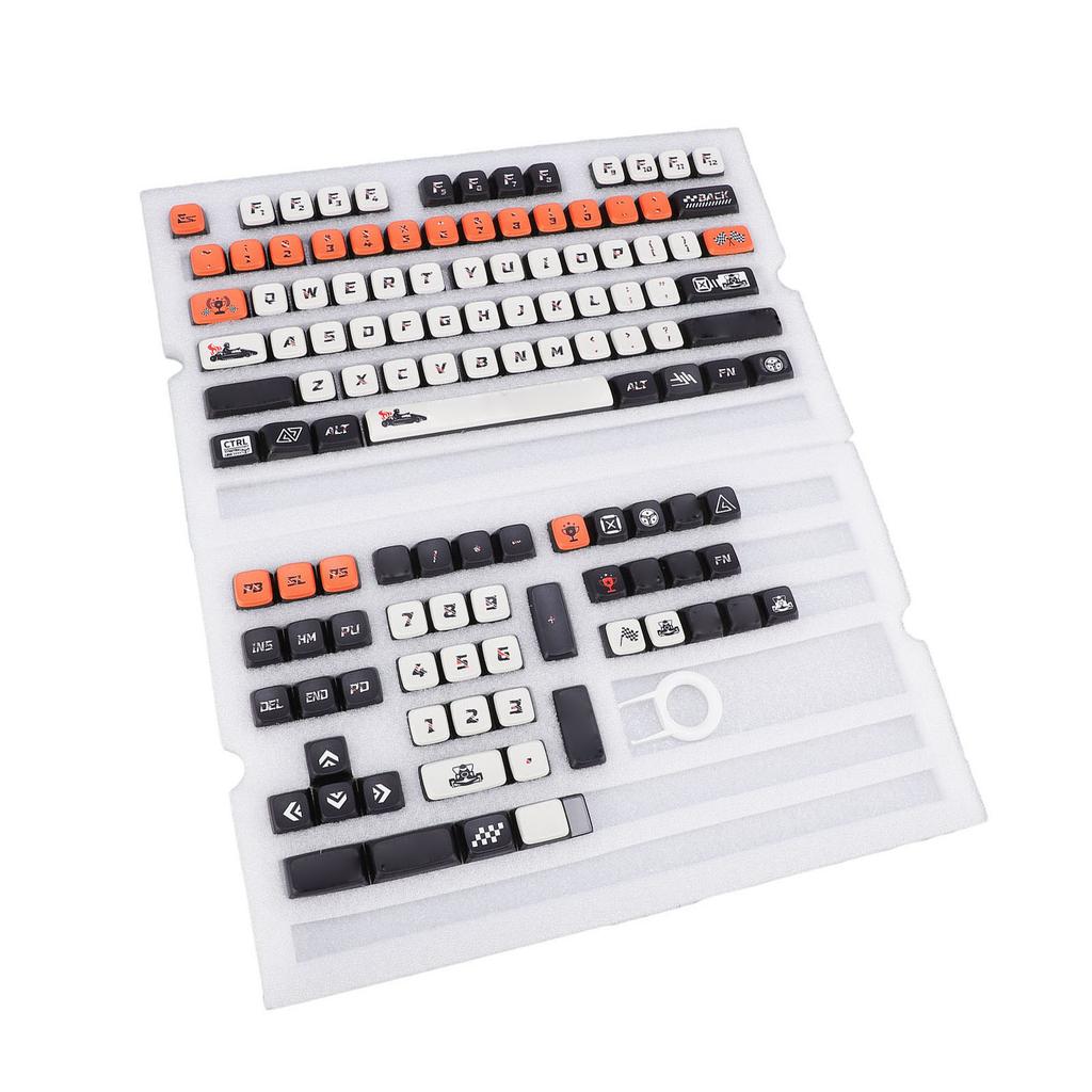 122 Keys Pudding Keycap Set Colorfast Dye Sublimation PBT for MSA Profile Keycaps for Mechanical