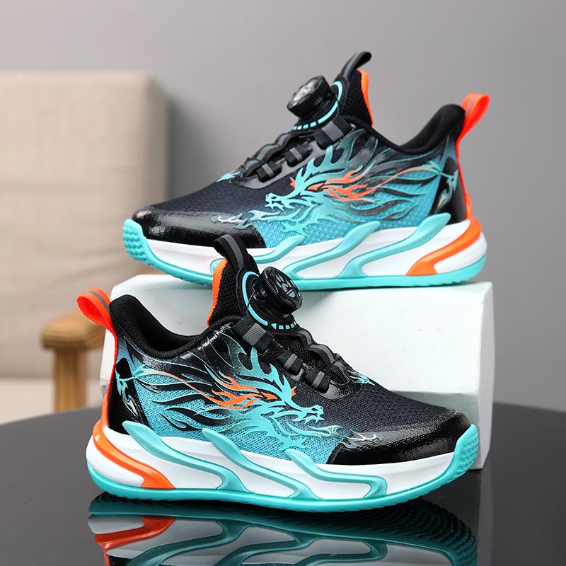 2024 Buty do koszykówki Chłopcy Rok Smoka - Oddychająca siateczka dla dzieci