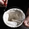 Wiederverwendbarer dicker Baumwoll-Kaffeefilterbeutel zum Zubereiten von Milchtee, Stoffsieb für losen Tee und Kaffee