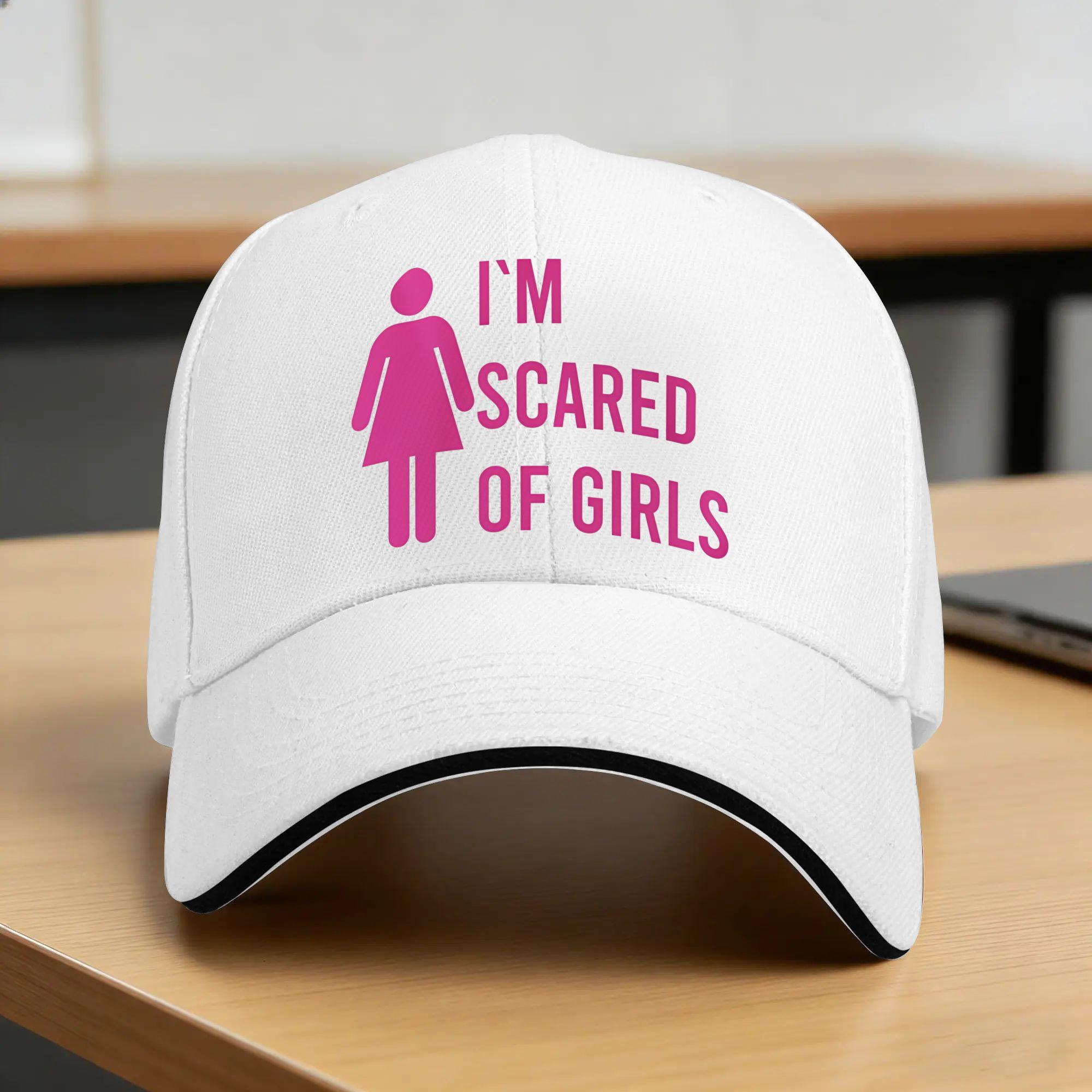 Im Scared of Girls Baseball Cap FeUnisex Unisex Design Trucker Hat Spring Vintage Outdoor Sports Dropshipping Baseball Caps One Size