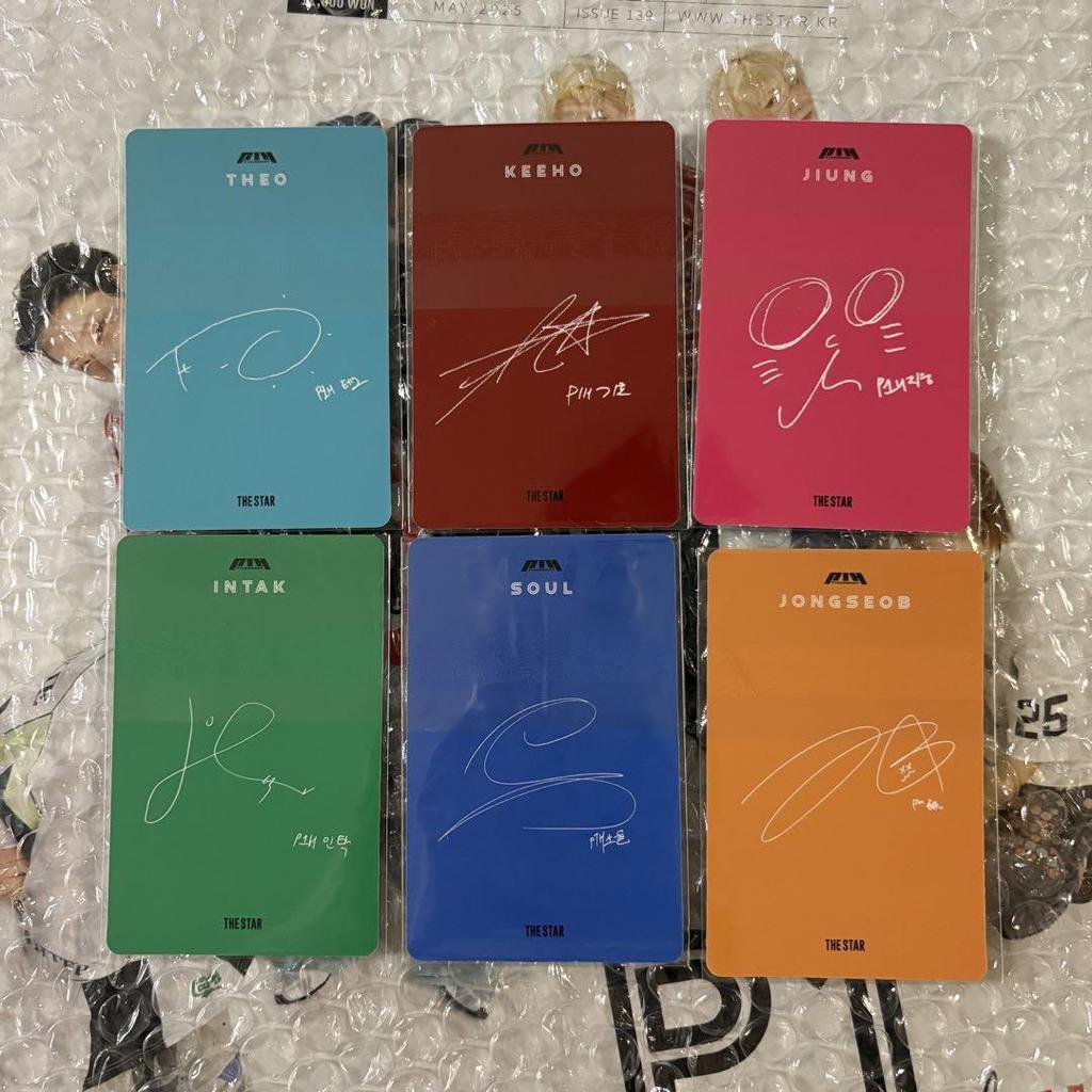 [USED] P1Harmony Trading Card Set THE STAR Magazine