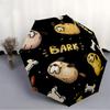 1pc Dogs Bones Automatic Open/Close Umbrella, Windproof, Folding Compact Umbrella with Lightweight Design for Women/Men028