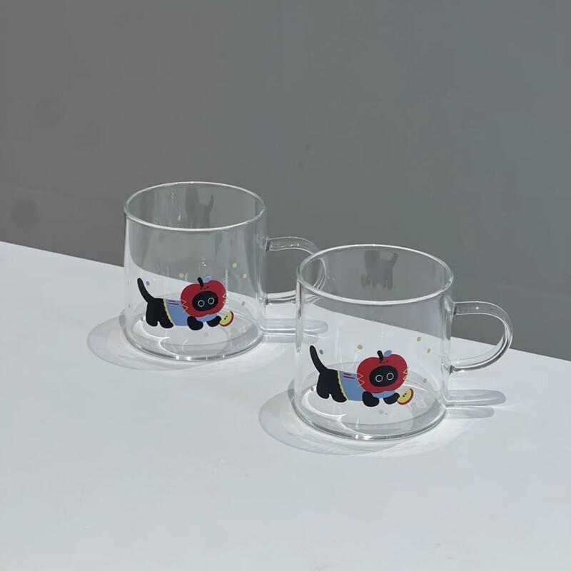 

Shangqi Cute Cat Handle Glass Tea Set with Filter