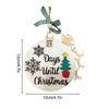 Christmas Countdown Decoration 25 Days Christmas Countdown Pendant 3D Winter Decoration Sliding Ornament For Home Decoration
