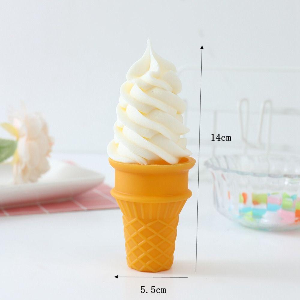 Realistic Simulation Ice Cream Crispy Artificial Food Model Ice Cream Model  Baking Decorations