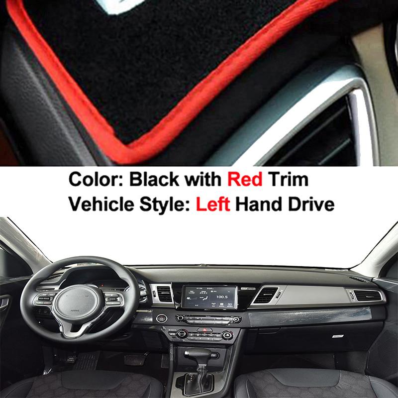 Car Dashboard Cover Dash Mat Carpet for Kia Niro DE Hybrid E-Niro I 2016 2017 2018 2019 2020 2026 Anti-UV Sunshade Cushion