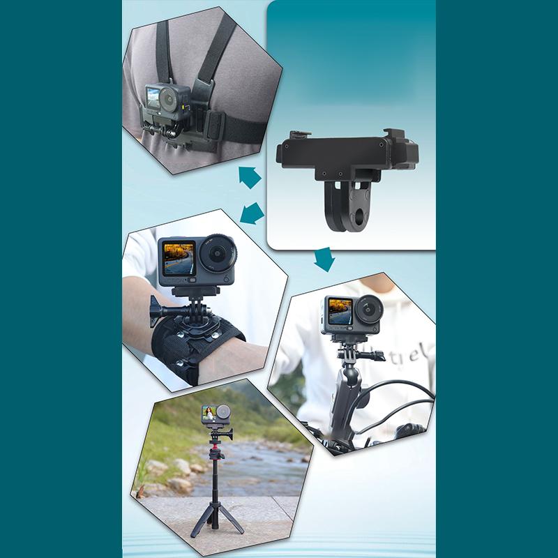 Geeignet für Dji Action 6 Magnetischer Montageadapter Kamerastativ Basis Faltbarer Montagefester Ständer Schnellverschluss