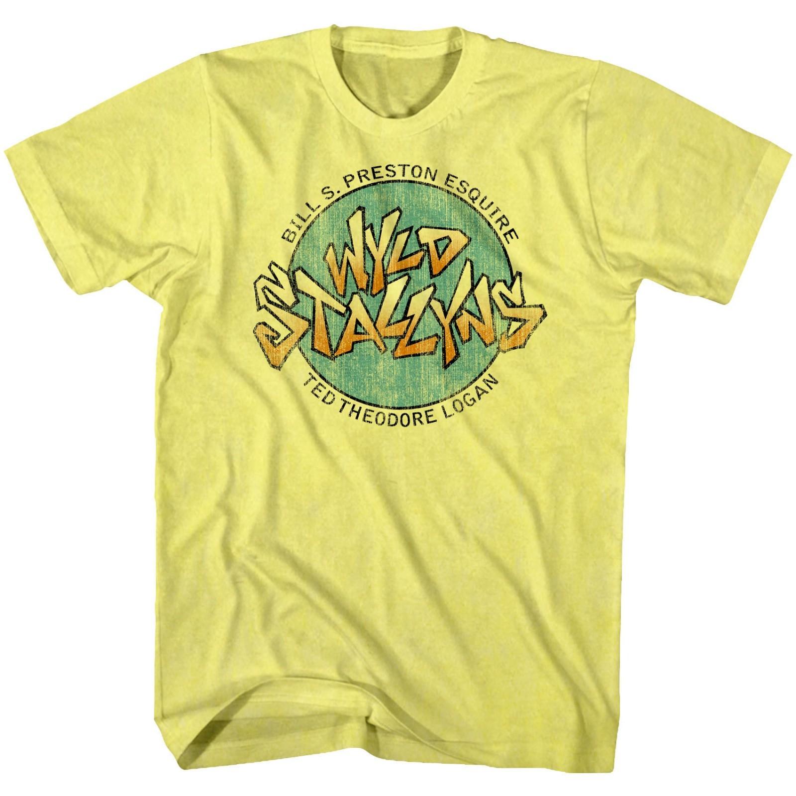 Bill Ted Wyld Stallyns Men T Shirt Excellent Adventure Movie Rock Band Keanu L