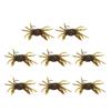 8Pcs Artificial Crab Bait 13cm 33.5g Simulation Crab Soft Lure Fishing Bait with Hooks for Freshwater Saltwater Yello