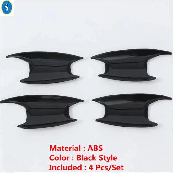 Side Door Handle / Door Handle Bowl Cover Trims For Chevrolet Tracker Trax  2024 Black/Carbon Fiber/Shiny Style Accessories