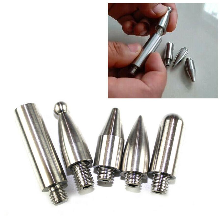 5 Stück Auto Abzieher Schubstange Auto Wechselkopf Adapter Dellenentfernung Reparatur Edelstahl