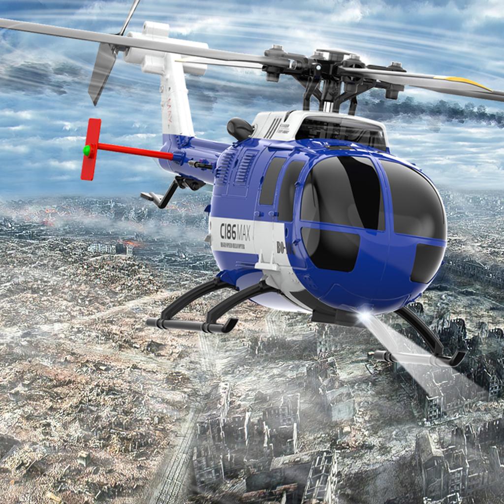 Fjernkontroll Helikopter 6-akset Gyroskop 2,4G 4CH Single Propell Aileron Free Helikopter med