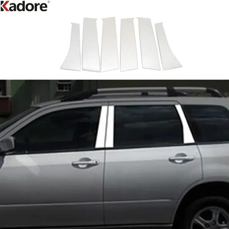 Window Center Pillar Cover Trim For Mitsubishi Outlander 2013-2016 2017 2018 Steel Car Accessories Middle C Pillars Post Strip
