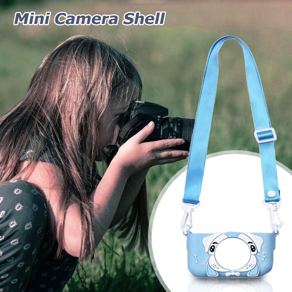 Cartoon Mini Camera Shell With Lanyard Portable Kids Camera Case Anti-Scratch Silicone Protective Cover For X2 Children Camera