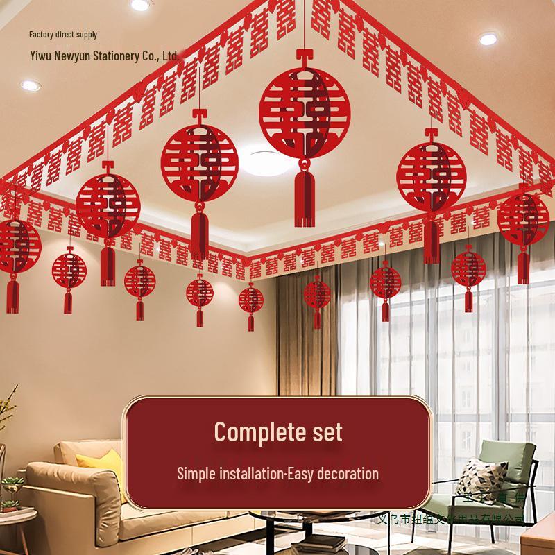 Wedding Room Decoration Set for Bride and Groom's New Home