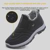 Men's Waterproof Winter Work Shoes - Thickened Rabbit Fur, Warm, Wear-Resistant Cotton Shoes