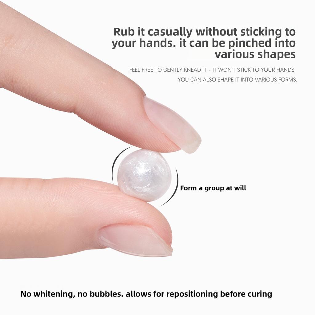 Nail art engraving glue solid nail modeling glue white transparent PVC model glue