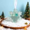 Snowflake-Shaped Sea Glass Friendship Decor, Sea Glass Christmas Tree Friendship Ornament, Inspirational Keepsake Ornament P9N0