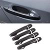 GLOFLY Carbon Fiber Protective Door Handle Cover Accessories with Keyhole for Subaru Outback XV Crosstrek Exterior Door Handles 2013-2017