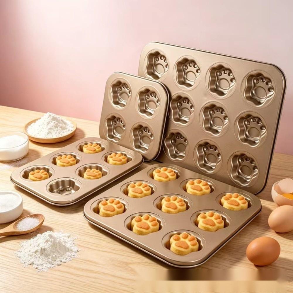 Non Stick Cake Mold 4/6/9/12 Cavity Cake Muffin Tin Tray DIY Cake Plate for Home Kitchen