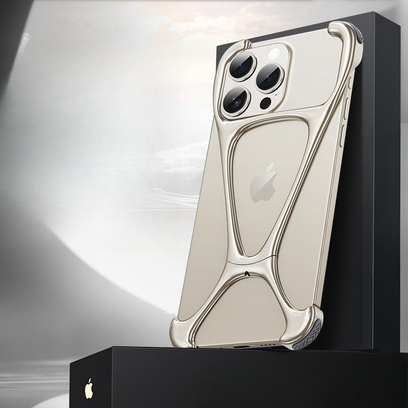 

Безрамочный алюминиевый сплав, Подходит для металлических чехлов для телефона IP15, Сверхтонкий защитный чехол Apple Pro Max Apple 15Plus