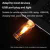 USB Led Flash Candles Light Bulb Timer Function Dynamic Flame Effect LED Light Car Interior Decoration Light With Remote Control