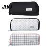 Astuccio per Matite in Tela Grande Custodia per Trucco con Tasche con Cerniera Pochette Scomparti Multipli Organizer Leggero Anelli Elastici Portapenne